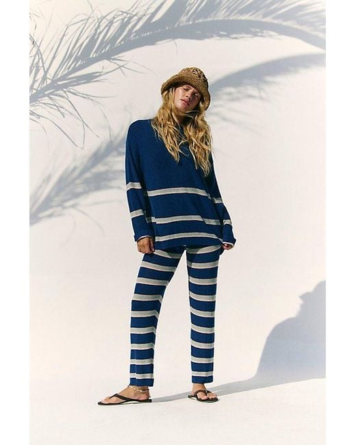 free-est Blue Mariner Sweater Co-Ord By
