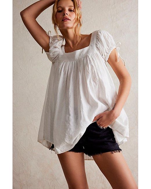 Free People Blue Summer Camp Tunic