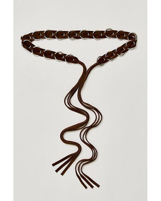 Free People Black Lone Star Wrap Belt