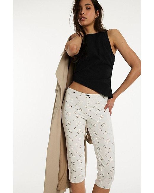 Intimately By Free People White Full Bloom Capris By