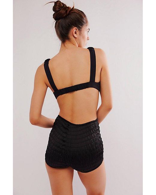 Intimately By Free People Black Ruched Shorties