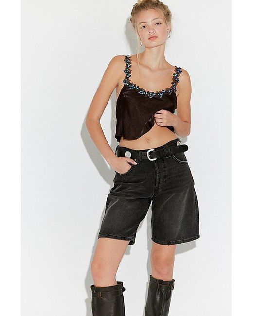 Intimately By Free People Black City Lights Crop Top By