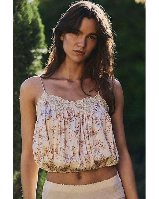 Free People Natural Blair Bubble Top