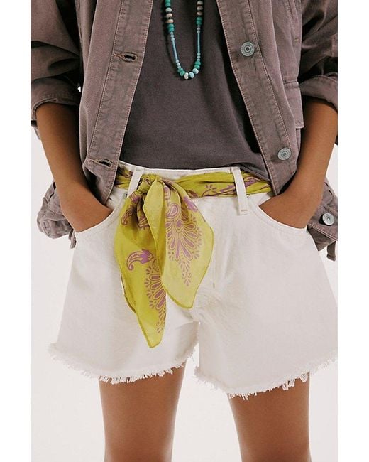 Free People Metallic So Silk Printed Bandana