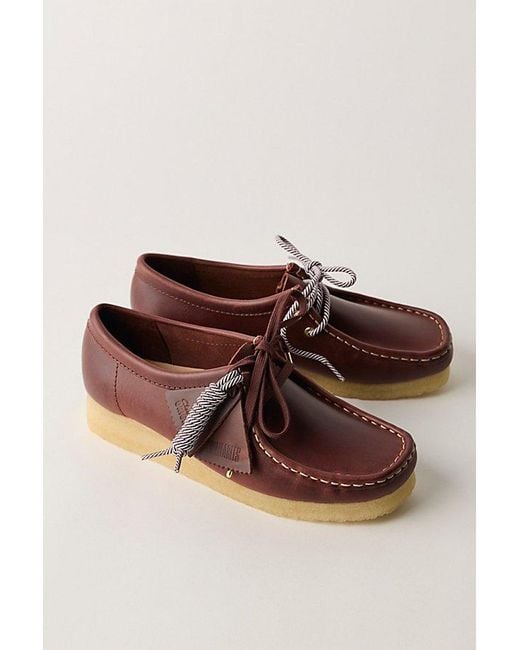 Clarks Brown Leather Wallabees