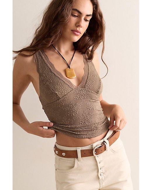 Intimately By Free People Natural Loved You First Lace Cami By