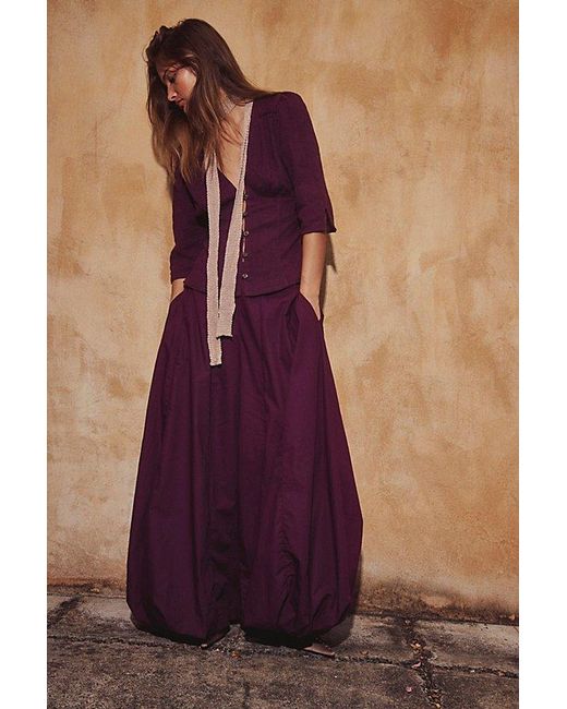 free-est Purple Breanna Top By