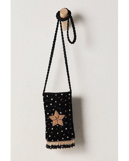 Olivia Dar White Starburst Beaded Bag