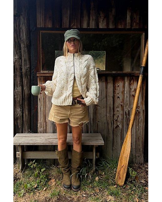 Free People Green Lola Cadet Hat