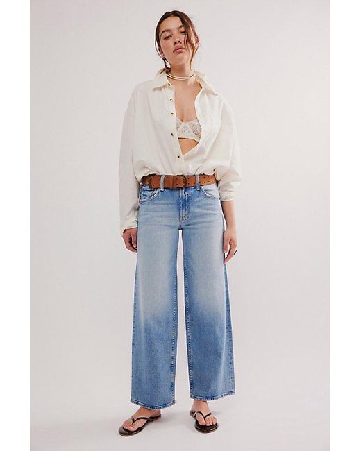 Mother Blue The Down Low Spinner Ankle Jeans
