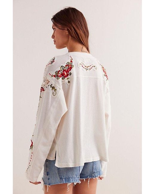 Free People Gray We The Free Lilith Tee