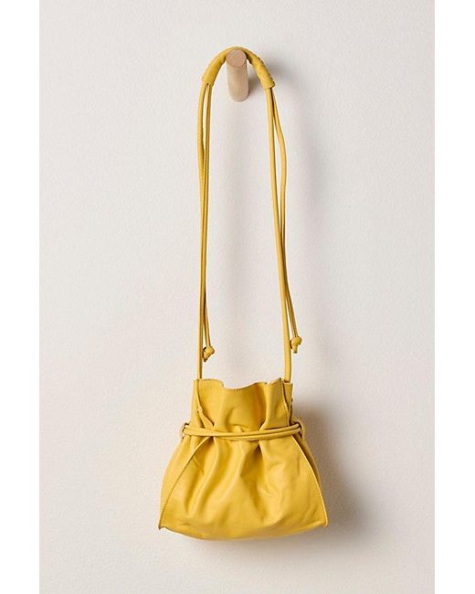 Free People Metallic Lucy Leather Pouch