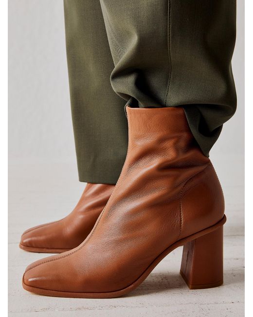 Free People Leather Sienna Ankle Boots Lyst