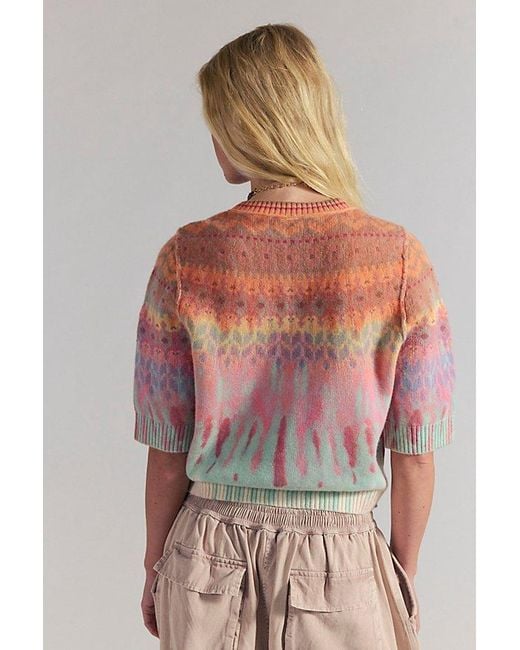 Free People Multicolor Twilight Cashmere Tee