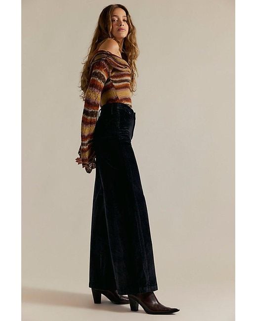 Free People Natural Kellee High-Rise Cord Palazzo Pants