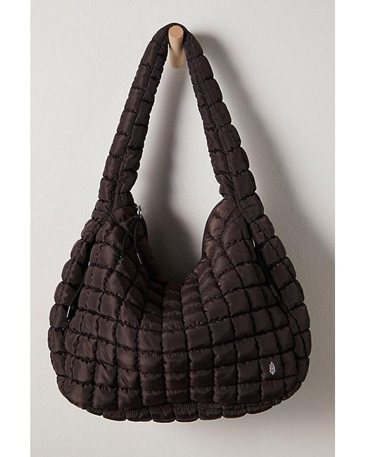 Free People Black Fp Movement Quilted Carryall
