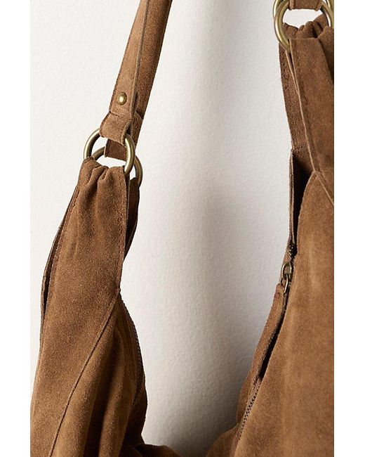 Free People Brown Roma Suede Tote Bag