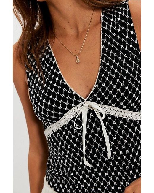 Free People White Good Graces Top
