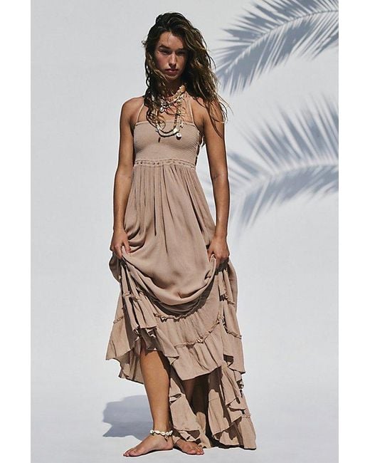 Free People Extratropical Jersey Maxi Dress in Brown | Lyst Free People Extratropical Jersey Maxi Dress in Brown | Lyst