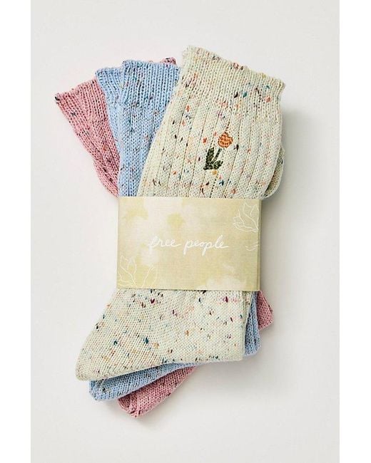Free People Blue Halcyon Heritage Sock Pack
