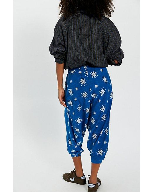 One Teaspoon Blue Supernova Jersey Harem Pants