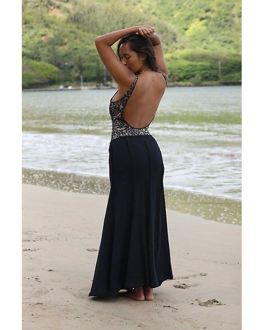 Free People Green Caught In The Moment Maxi Skirt