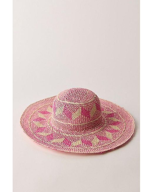 Free People Pink Waves Forever Floppy Hat