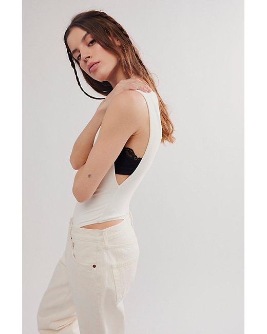 Intimately By Free People White Raven Bodysuit