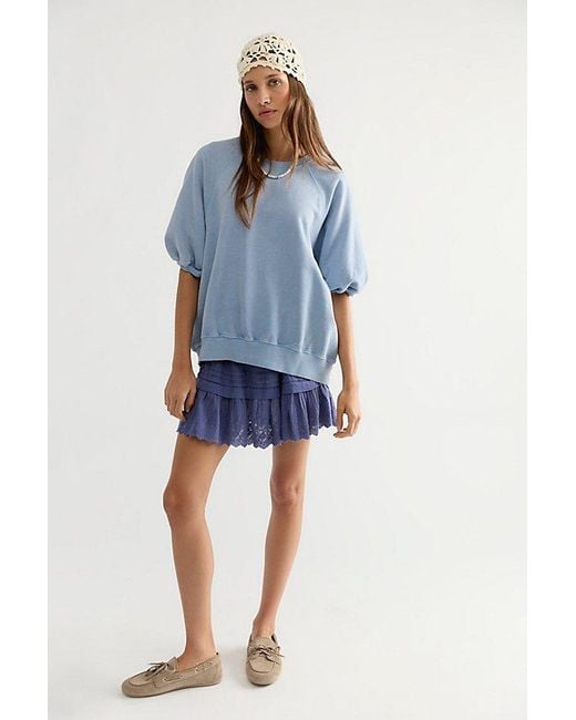 Free People Blue Better On Sweatshirt