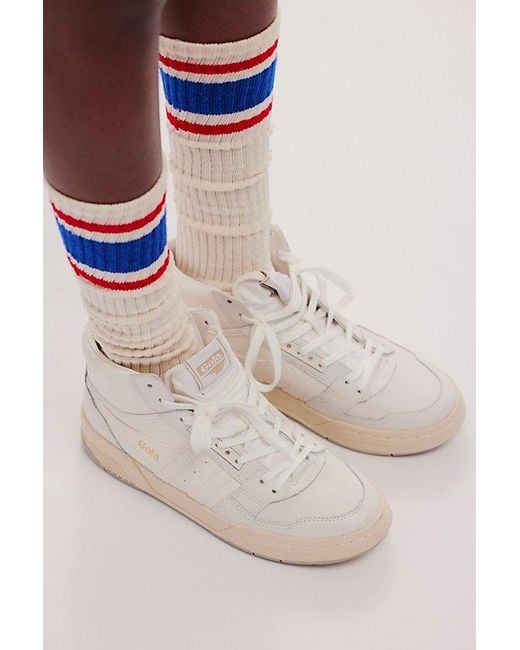 Gola White Challenge High Sneakers