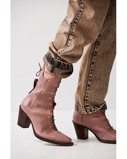 Free People Brown We The Free Canyon Lace Up Boots