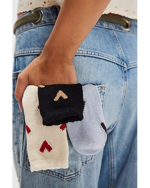 Free People Blue Cupids Bow Socks