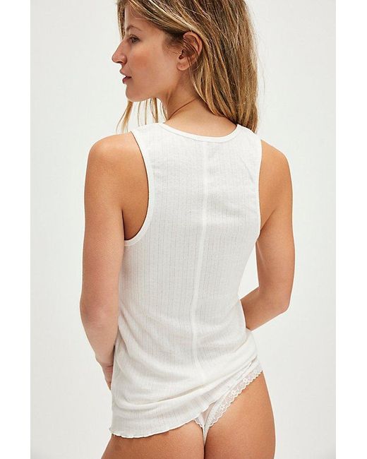 Intimately By Free People White Fresh In Love Tank Top