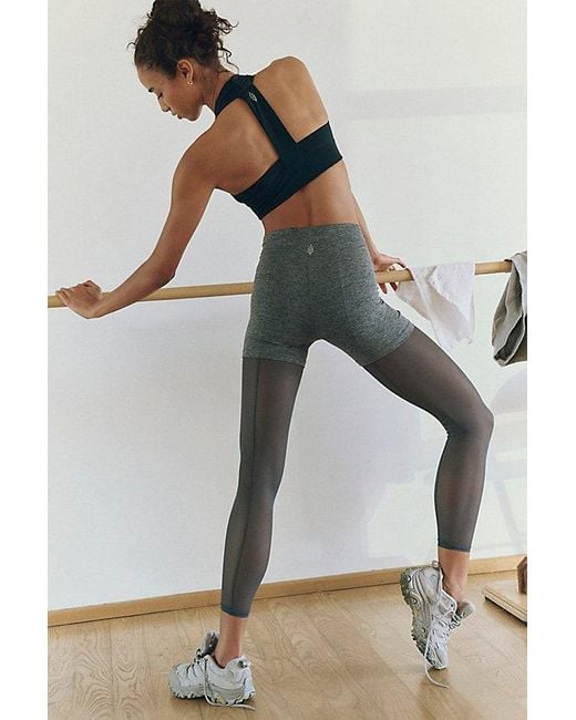 Fp Movement Gray Don'T Let Go Sports Bra