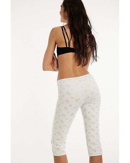 Intimately By Free People White Full Bloom Capris By