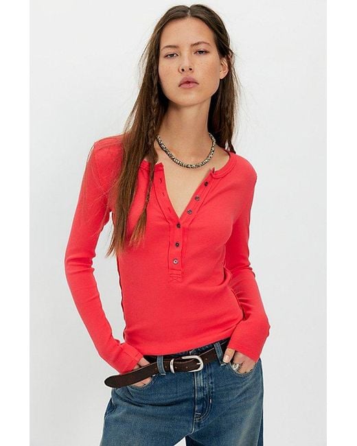 Free People Red Jamie Henley