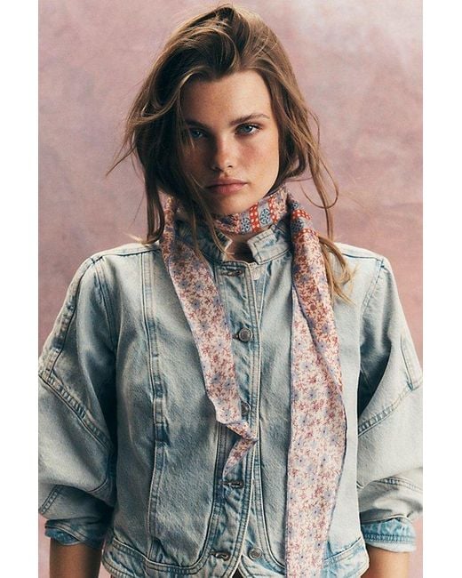 Free People Gray Nikita Denim Jacket