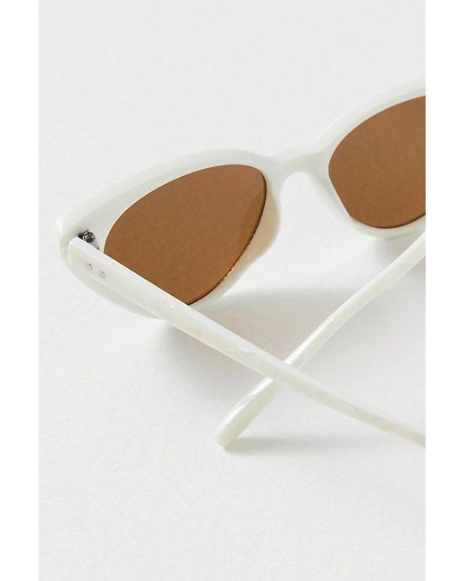 Free People Multicolor Olympic Cat Eye Sunglasses At In Marshmallow