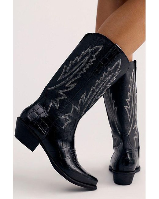 Matisse Black Round-Up Western Boots By