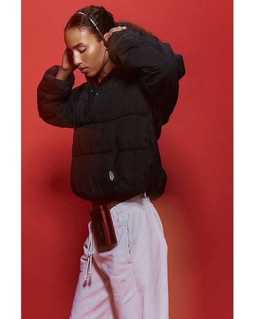 Fp Movement Red Polly Puffer Pullover
