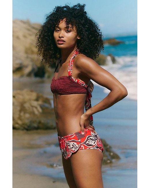 free-est Blue Tilly Skort Bikini Bottoms