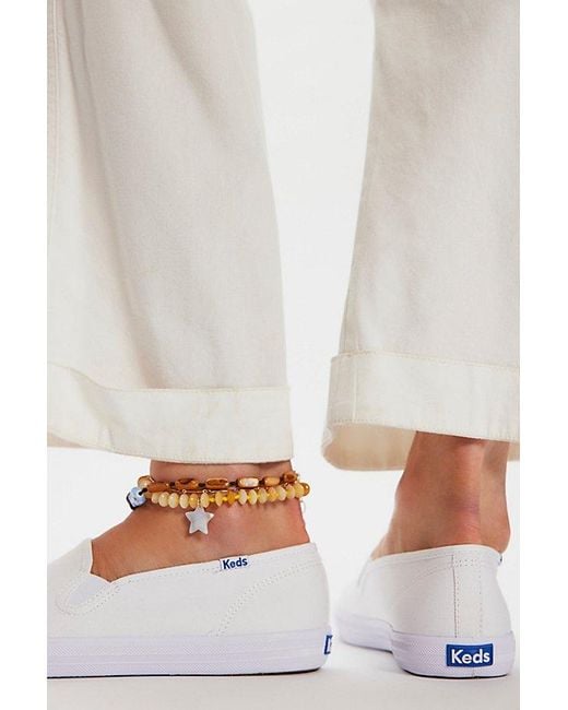 Keds Blue Champion Canvas Slip-Ons