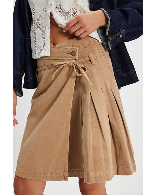 Damson Madder Natural Kat Kilt Skirt