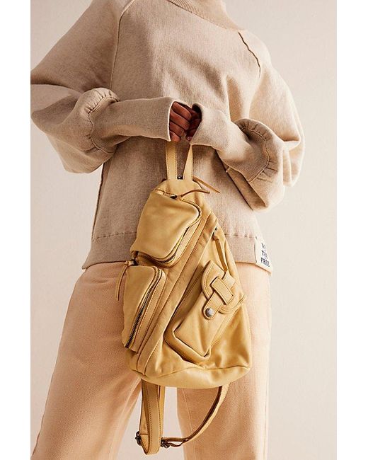 Free People Multicolor Sparrow Convertible Sling Bag At Free People In Honey