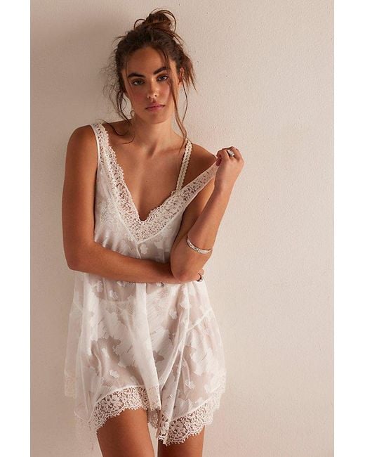 Free People Brown Maybe Baby Mini Slip Dress