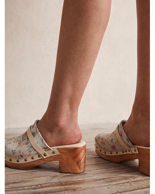 Free People Calabasas Clogs in Blue Lyst