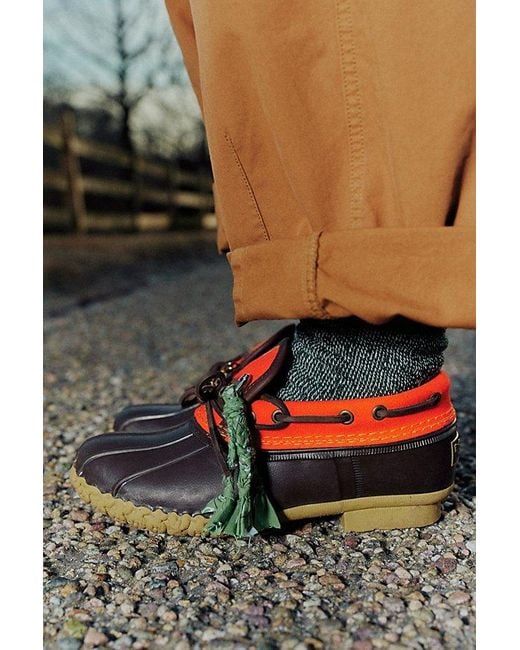 L.L. Bean Black L. L.Bean Boots, Canvas Rubber Mocs