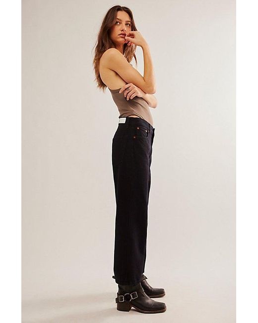 Re/done Natural Loose Crop Jeans