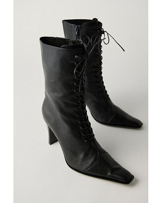 Jeffrey Campbell Blue Sweet Talker Lace-Up Boots