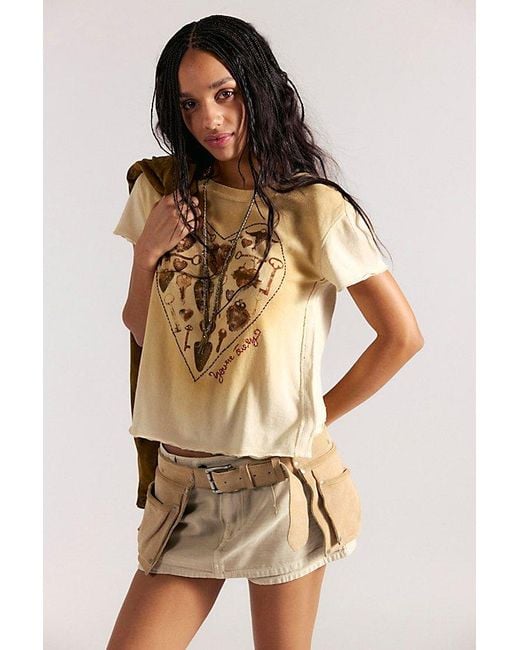 Free People Natural Crew Cargo Pocket Belt